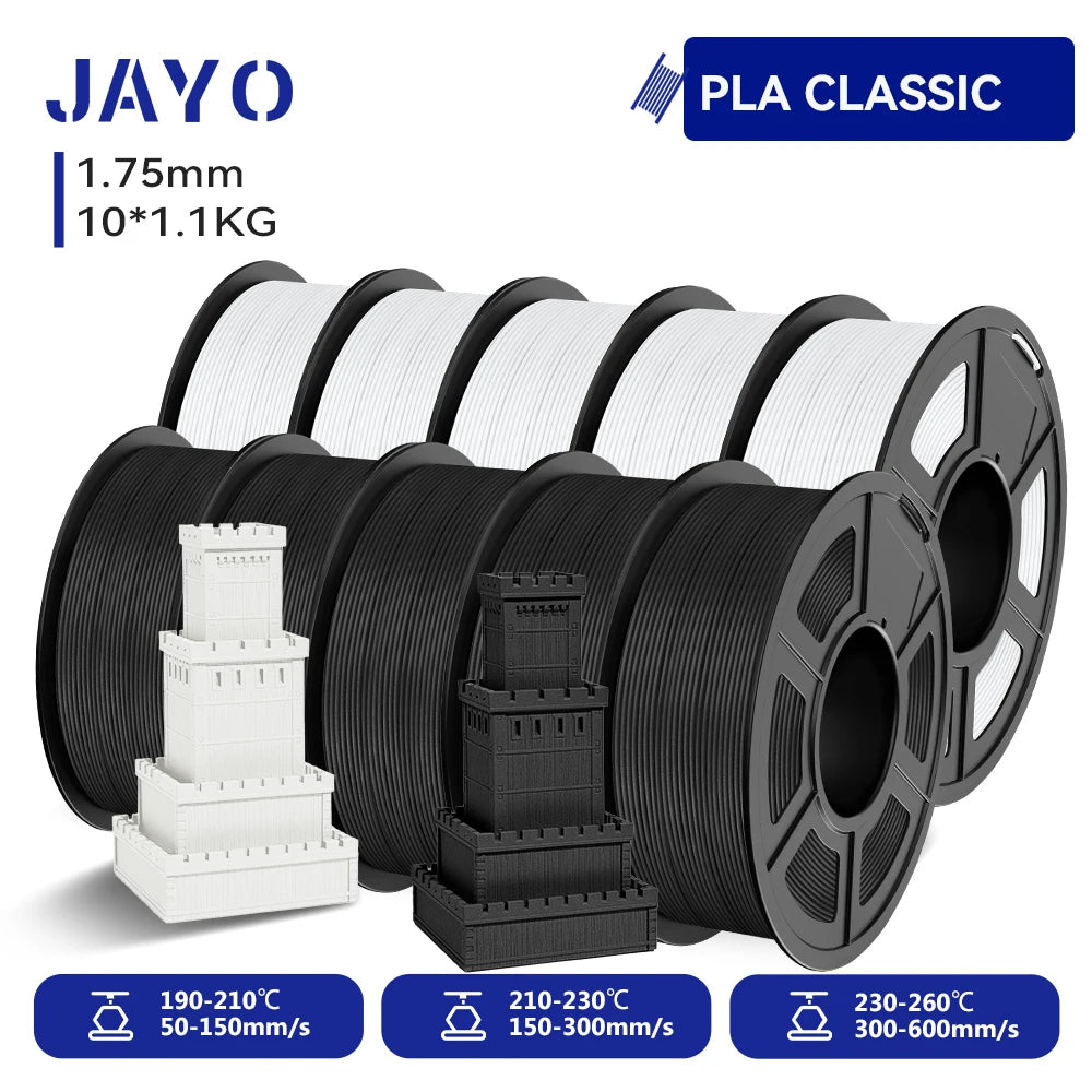 JAYO 3D PETG/ High Speed Matte PETG / PLA Classic Printer Filament 1.75mm 3D Printer Filament 11KG Neatly Wound PETG for 3D
