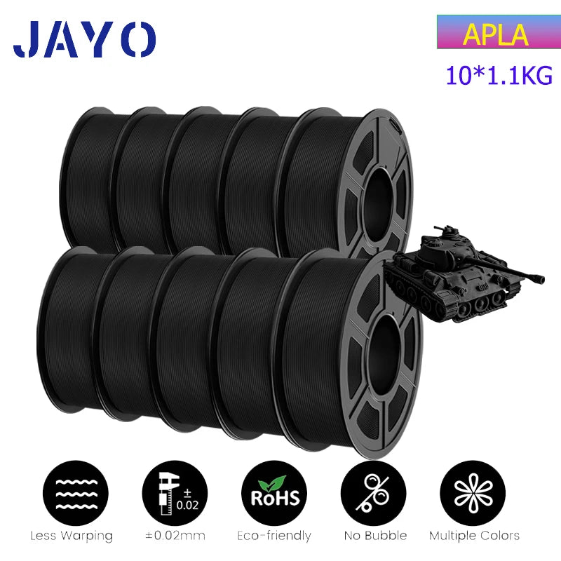 JAYO pla plus PETG high-speed matte PETG APLA 10Rolls  filament 175mm no bubbles smooth multiple colors optional