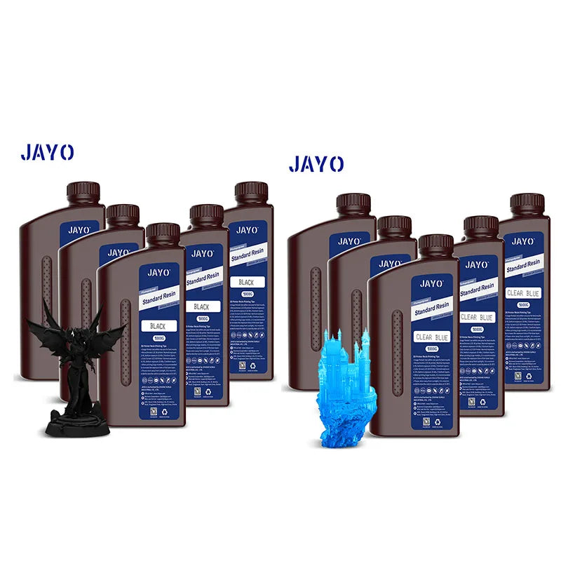 JAYO 3D Resin Water Washab/ABS-Like/Plant Based/Standard 10KG UV Photopolymer Resin Liquid 405nm For LCD 3D Printer Materials