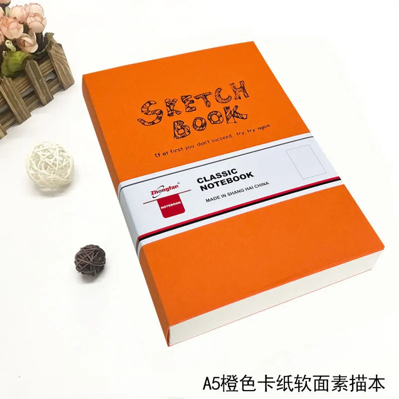 A4/A5 Super Thick Sketchbook 112 Sheets/224 Pages Writing Smoothly Not Easy Falling Pages for Watercolor Sketching Notes