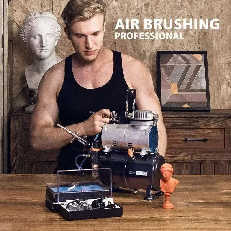 Professional Airbrush Kit Set Airbrush Compressor Art Nail Tattoo Makeup Model