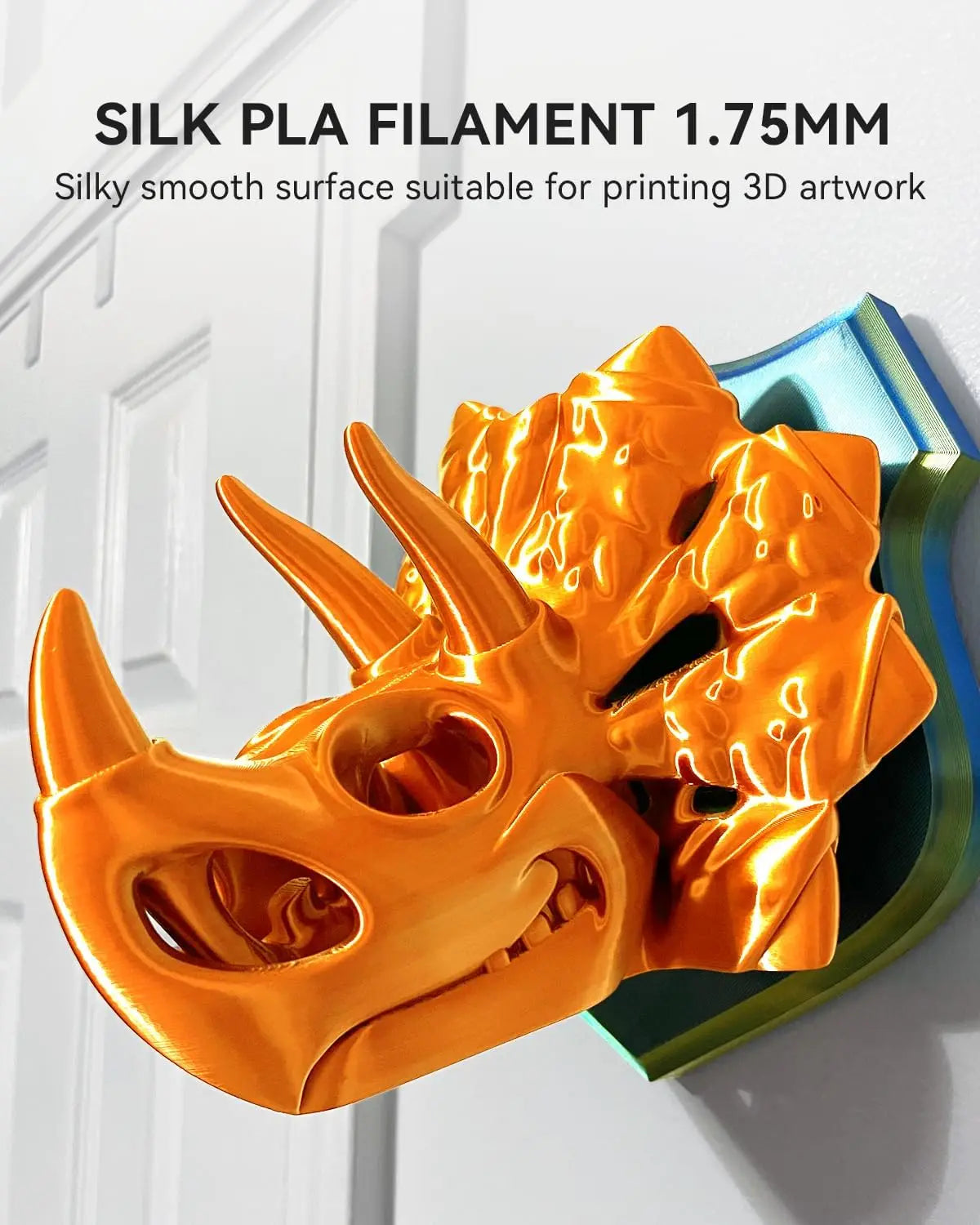 SUNLU Pla Plus Silk 3D Filament 1.75mm Smooth Surface Multicolor PLA+ Shiny Silk Filament for Most FDM 3D Printer 10KG