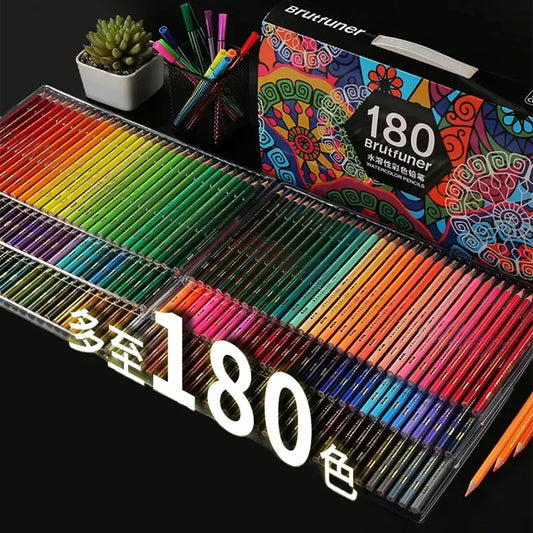 Brutfuner Color Pencil Set Including Water-based and Oil-based Multi Colors Lapic era Sketch Drawing for Painting Supplies