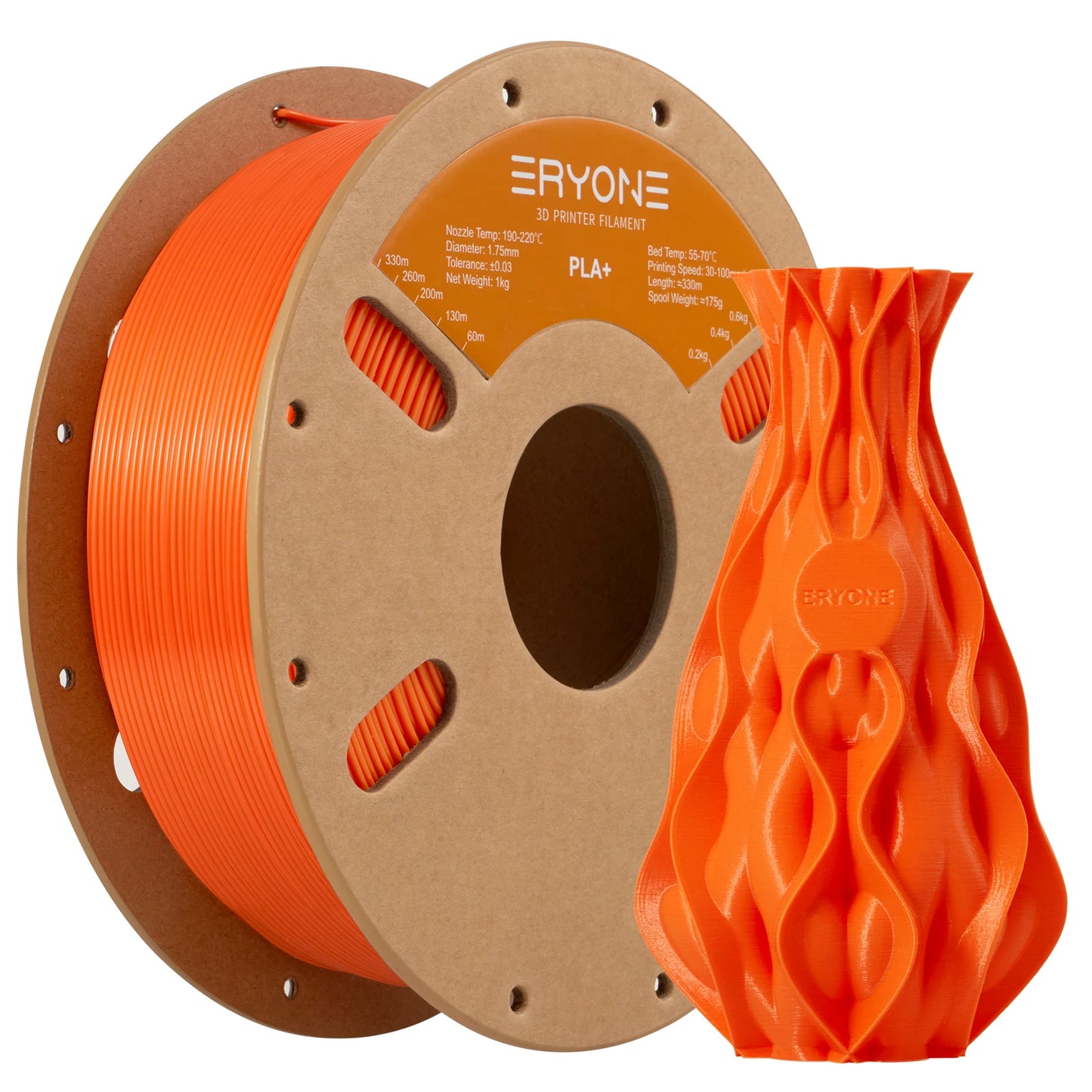 ERYONE 1KG PLA Plus Premium Filament 1.75mm 3D Print, Multicolor Available,1kg pla+ filament,1kg/spool