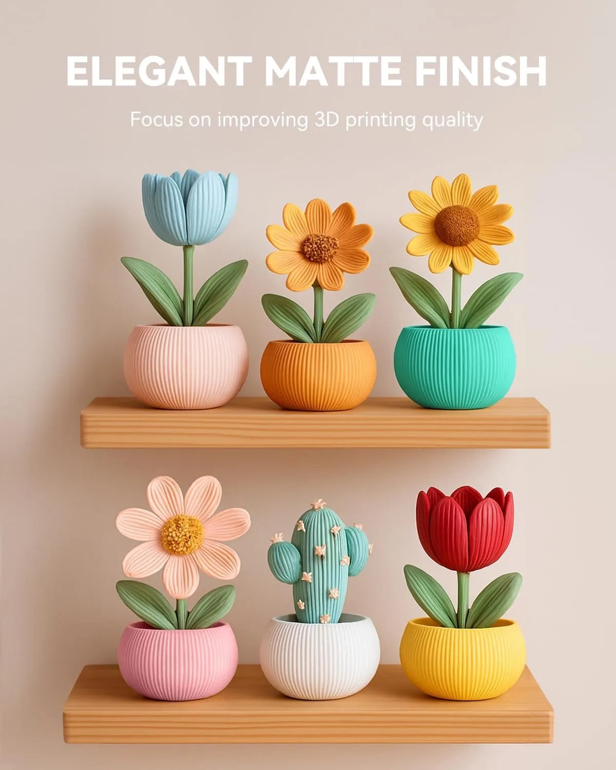 SUNLU 3KG High Speed PLA/Matte PLA/Matte PETG Filament 1.75mm 1kg Spool Neatly Wound Filament Fit Most FDM 3D Printers