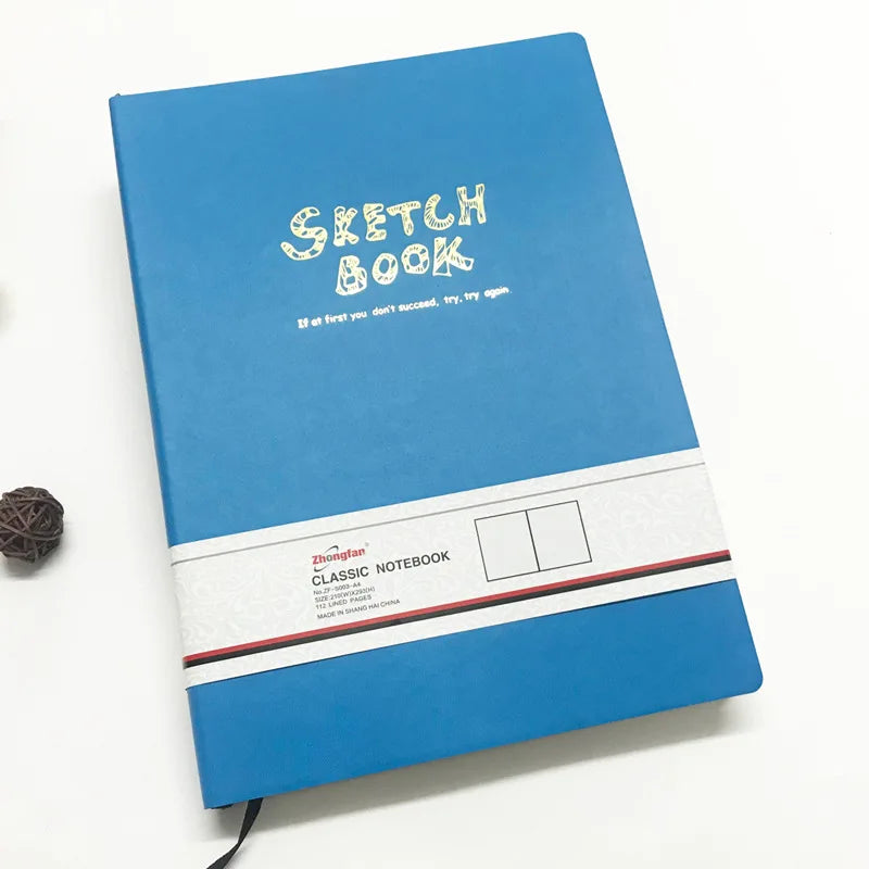 A4/A5 Super Thick Sketchbook 112 Sheets/224 Pages Writing Smoothly Not Easy Falling Pages for Watercolor Sketching Notes