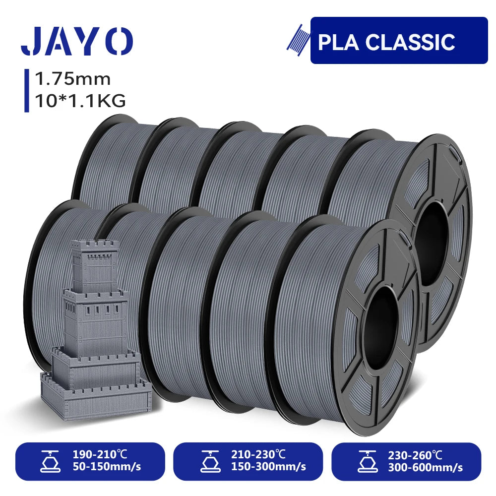 JAYO 3D PETG/ High Speed Matte PETG / PLA Classic Printer Filament 1.75mm 3D Printer Filament 11KG Neatly Wound PETG for 3D