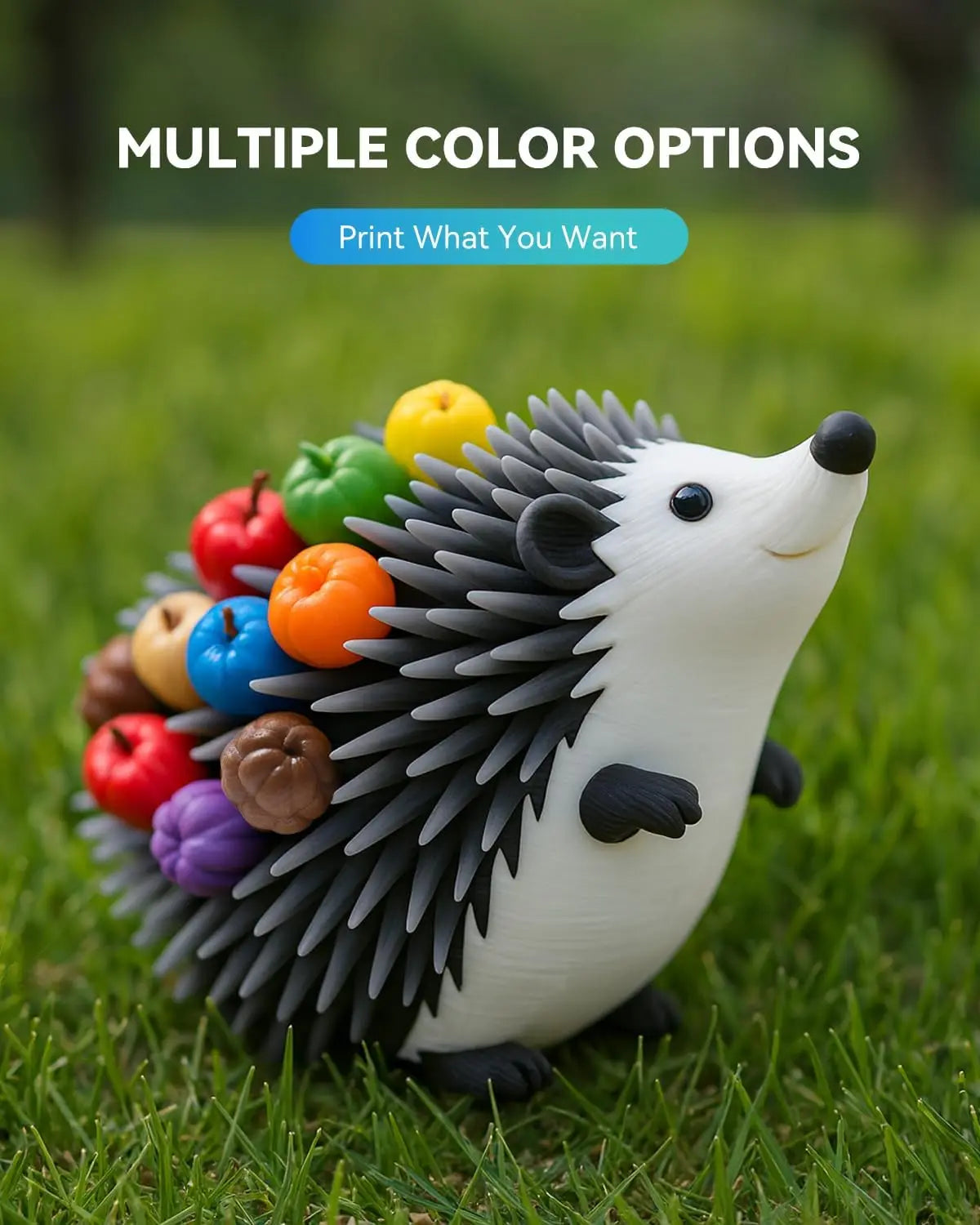 Upgraded PLA+2.0 Filament Bundle, 8 Colors for Multi-Color 3D Printing, Compatible with High-Speed Printers