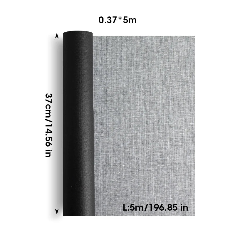 5M/Roll Cotton Canvas Roll, White Black Blank Specialized Suitable for Oil Painting, Acrylic Pigments,27,37,47,,57,67,77,87cm Wide