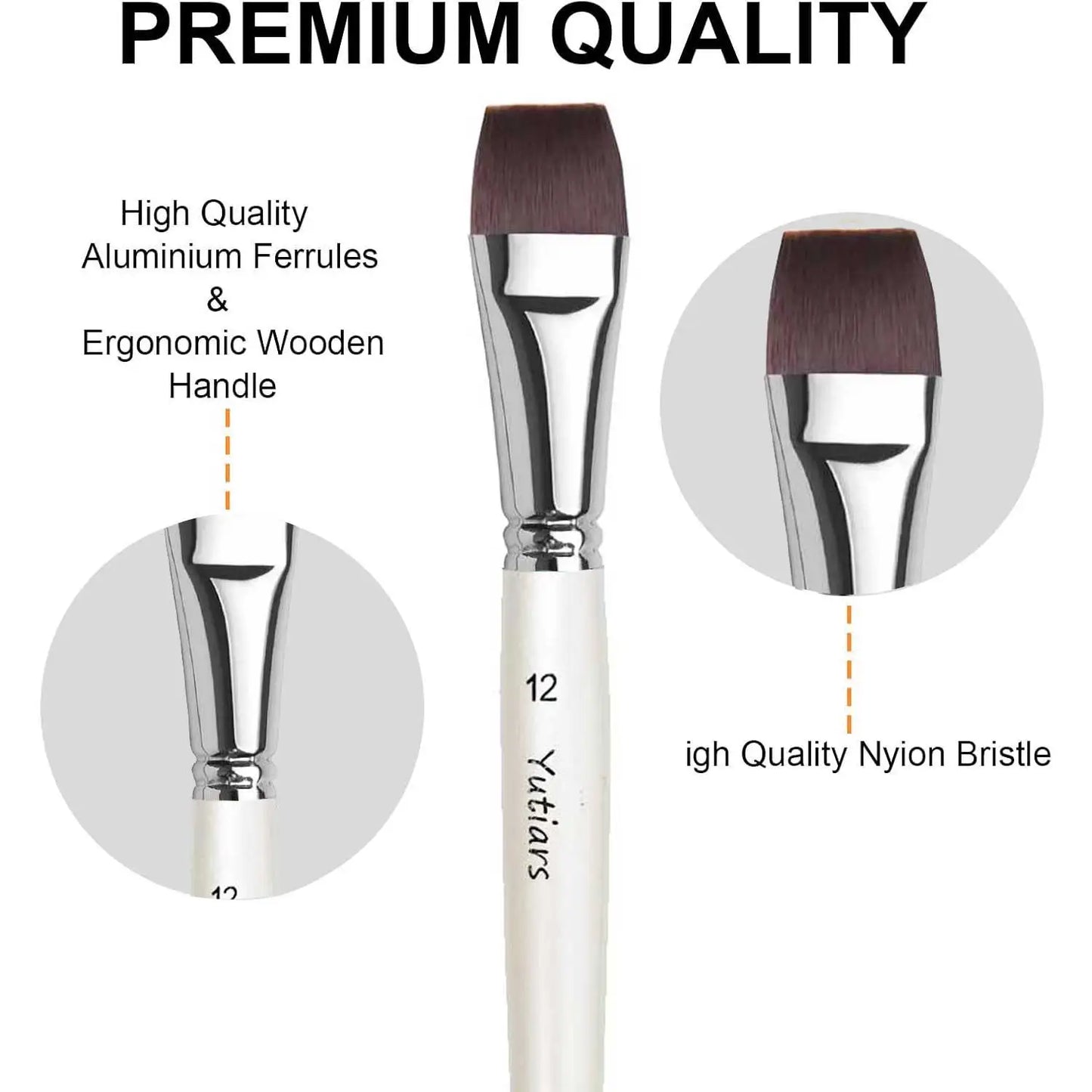 18Pcs Paint Brushes Set Include10Pcs Face Paint Brushes and 8Pcs Sponges Set Professional Paint Brushes for Acrylic Painting