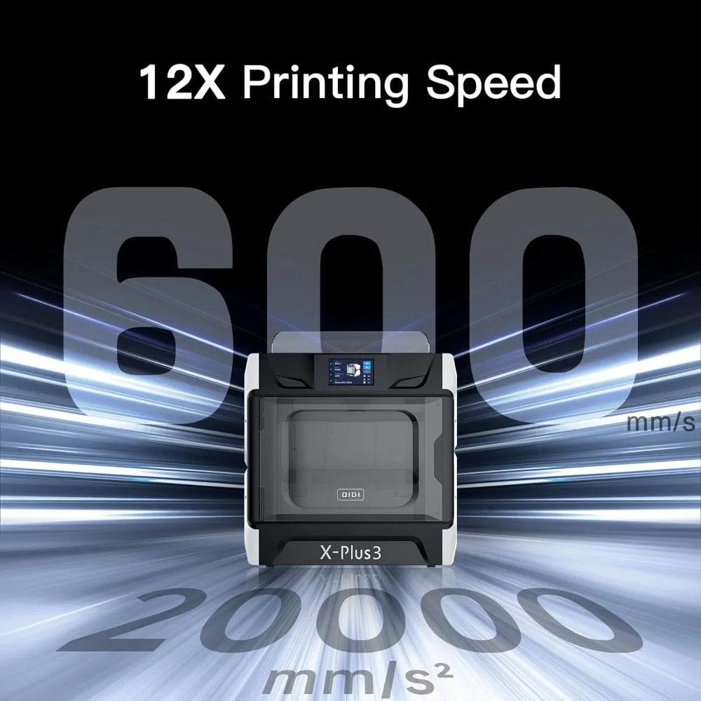 X-PLUS3 3D Printers Fully Upgrade, 600mm/s Industrial Grade High-Speed 3D Printer, Acceleration 20000mm/s2