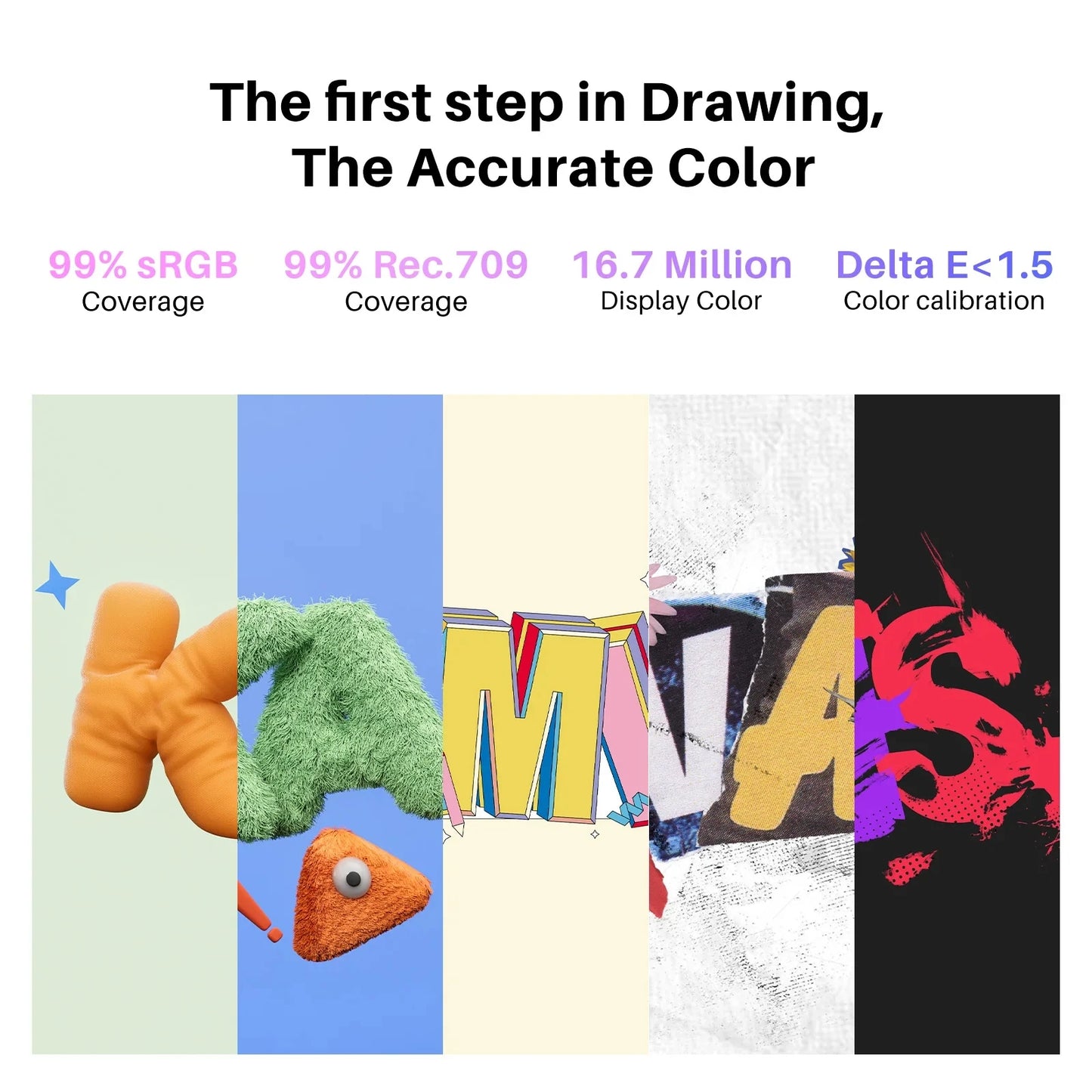 Huion Kamvas 16 (Gen 3) Graphics Tablet Monitor 16K Levels Pressure PenTech 4.0 Pen Drawing Display 15.8 Inch 2.5K QHD Screen