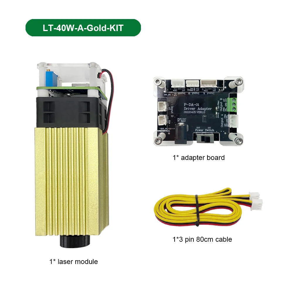 LASER TREE 20W Laser Module Air Assist 10W 5W Laser Head for Laser Engraving Cutting Machine 450nm Blue Light Wood Marking Tool