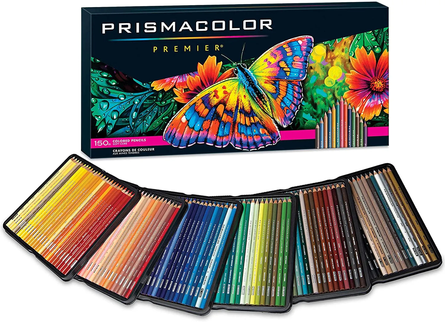 Original Prismacolor Premier Colored Pencils 36 72 150 Colors Art Supplies for Drawing Sketching Adult Coloring Tin Box lápis