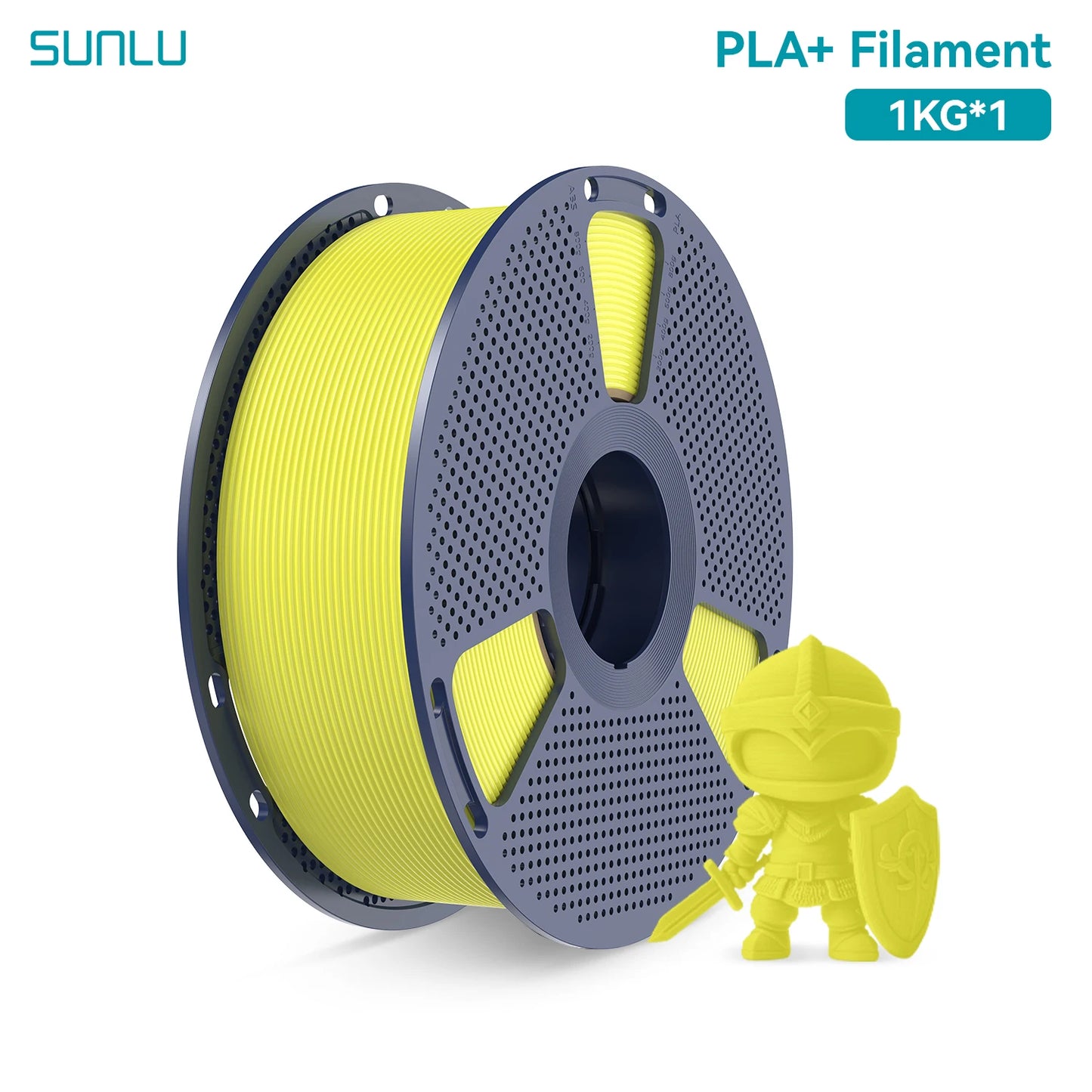 SUNLU PLA PLUS 1KG PLA+ 3D Printer Filament 1.75mm High transparency Tolerance+/-0.02mm Colorful Neatly Wound 300MM/S