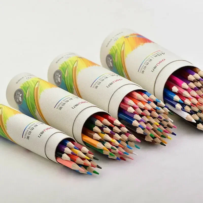 12/24/36/48 Colors Wood Pastel Colored Pencil Set Oil Color Lead Drawing and Coloring for Writing and Drawing Pencils