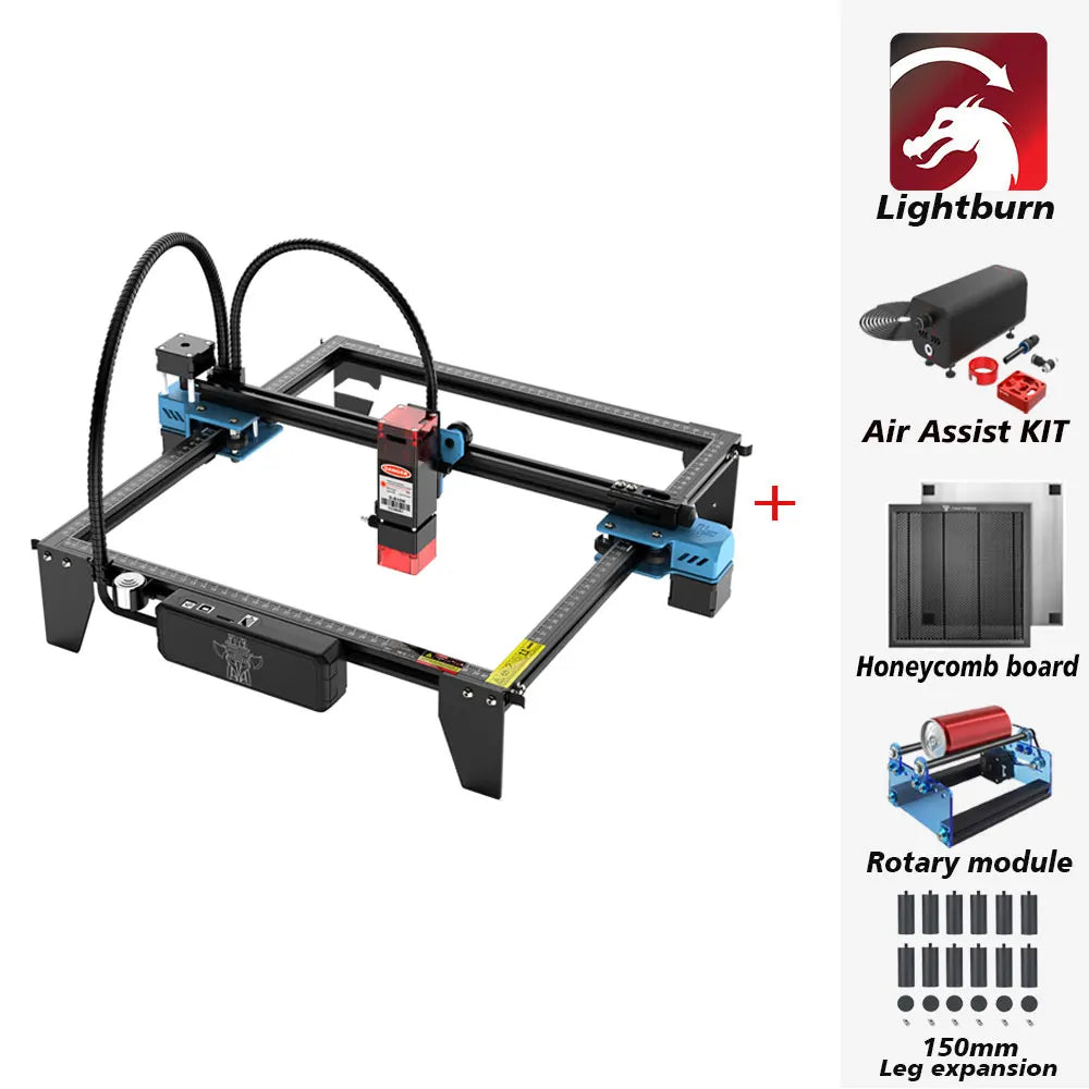 TwoTrees TTS-10 Pro Laser Engraver Stainless Steel Engraving Machine DIY Woodwork Cutting Machine 445±5nm Blue Light Cnc Machine