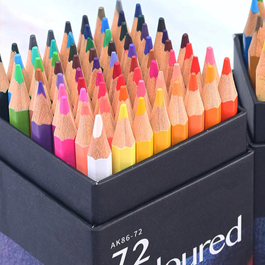 36\48\72 colors oil color lead set with gift box art professional hand-painted beginner pencil Drawing Painting Writing Supplies