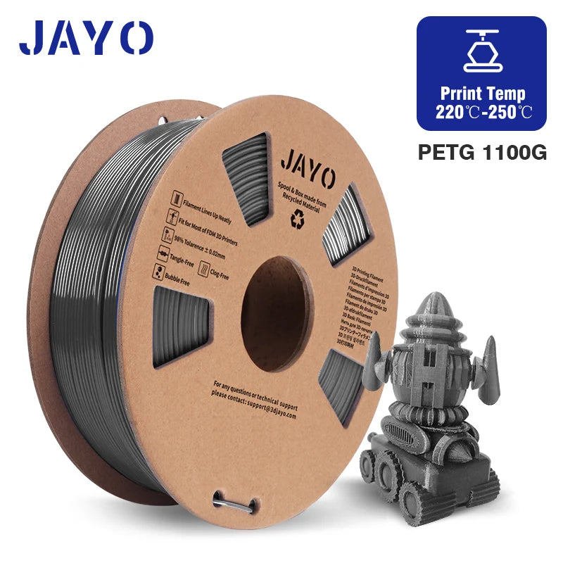 JAYO PLA/PETG/SILK/PLA Meta Filament 1Roll 3D Printer Filament 1.75mm 3d Filament PLA Printing Materials for 3D Printer&3D Pen