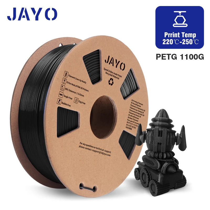 JAYO PLA/PETG/SILK/PLA Meta Filament 1Roll 3D Printer Filament 1.75mm 3d Filament PLA Printing Materials for 3D Printer&3D Pen