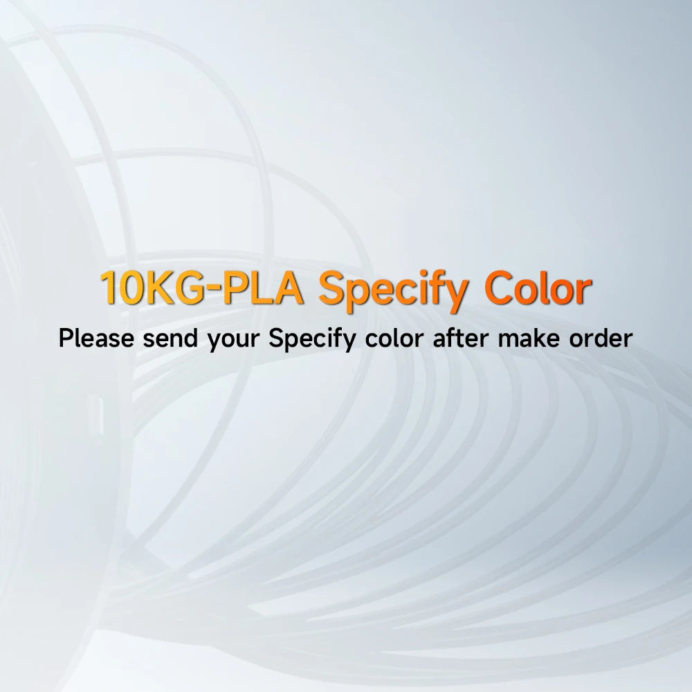 MIX Colors 10KG PLA Filaments for 3D Printer Filament 10 Rolls 1.75MM 100% No Bubble for FDM DIY Gift Material Fast Shipping