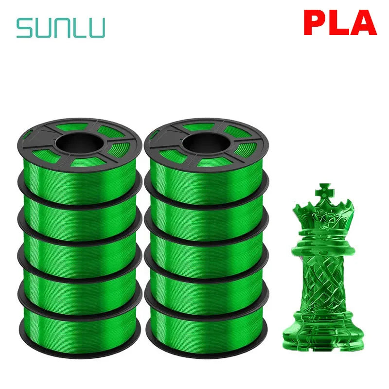 SUNLU 10KG 3D Filament PLA /PLA PLUS Filament 10kg 22 lbs 1.75mm 3D Printer Filament Environmentally friendly High strength PLA