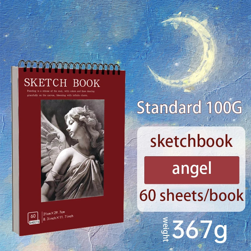 Sketchbook A4, A5, A6, thickened quick sketch book for art students, blank picture book, hand-painted pencil paper drawing