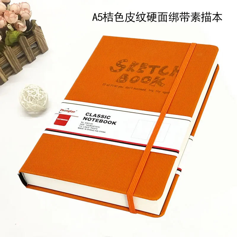 A4/A5 Super Thick Sketchbook 112 Sheets/224 Pages Writing Smoothly Not Easy Falling Pages for Watercolor Sketching Notes