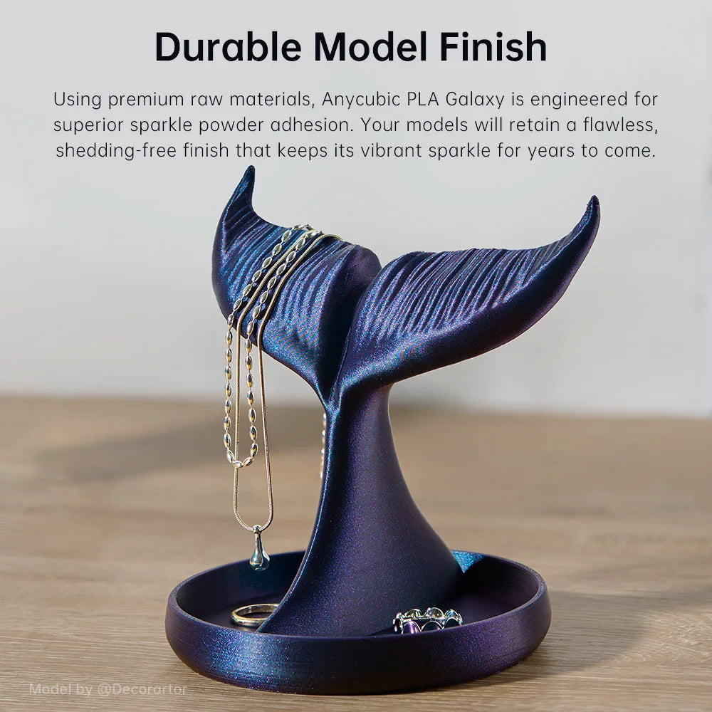 ANYCUBIC PLA Galaxy Filament Starry Effcet 3D Printer Filament Dynamic Colors PLA FDM Kobra 3 combo S1 Combo Printing Filament