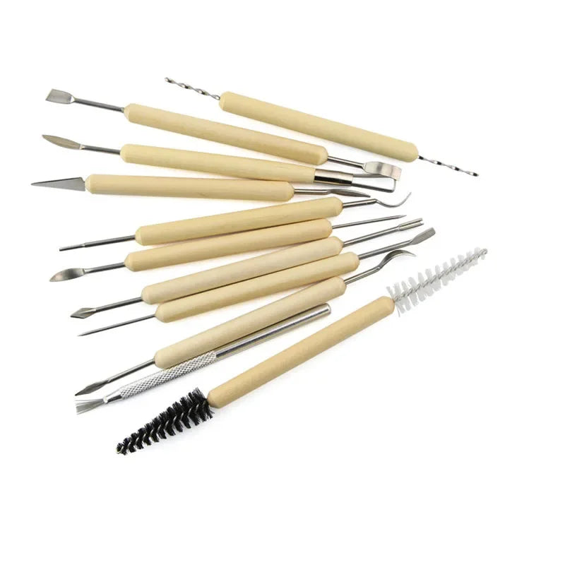 11pcs set DIY Pottery Tools Polymer Clay Cutter Tools for Clay Sculpting