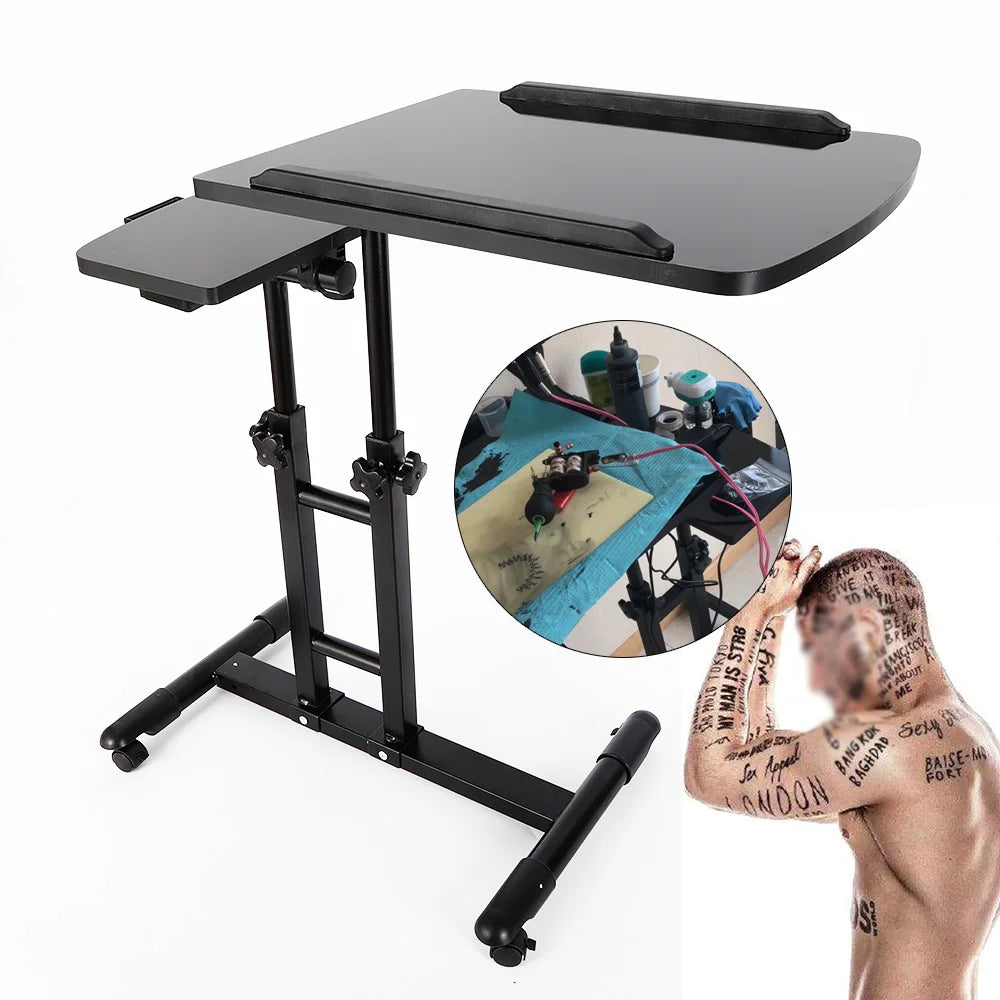 Adjustable Tattoo Tray Rolling Work Station for Drawing and Equipment Supply Workbench