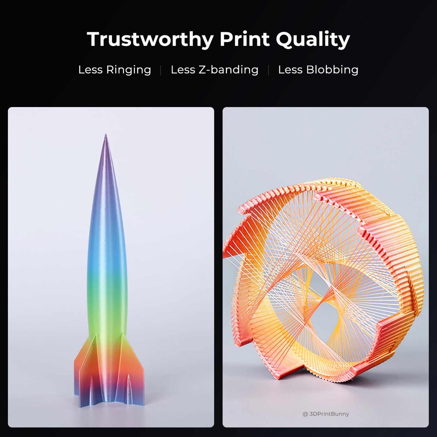 Creality K1 Max 3D Printer 600mm /s Printing Speed Dual-gear Direct Drive Extruder 300x300x300MM