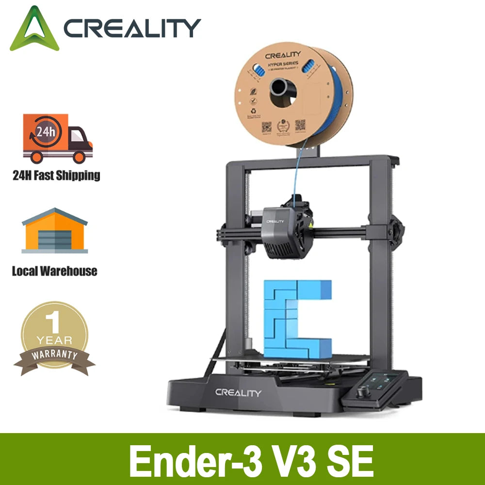 3D-Printer Creality Ender-3 V3 SE 3D Printer Worry-free Auto Leveling Sprite Extruder Dual Z-axis PC Spring Steel 250mm/s Fast Printing