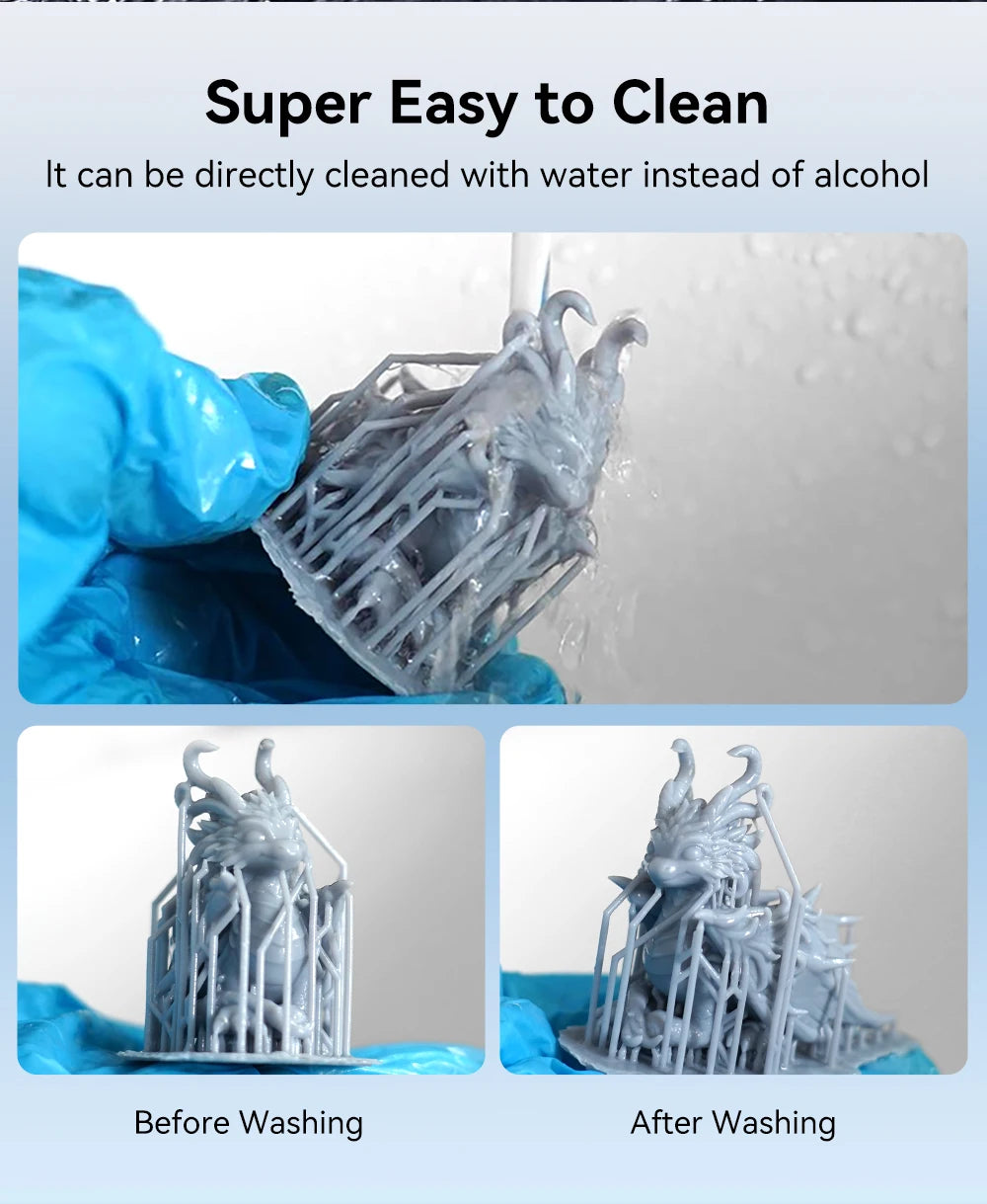 KEEPANG 5/10KG 405nm UV Standard Resin for 3D Printers Resin High Precision Water Washable LCD Printing Resin Material For Photo