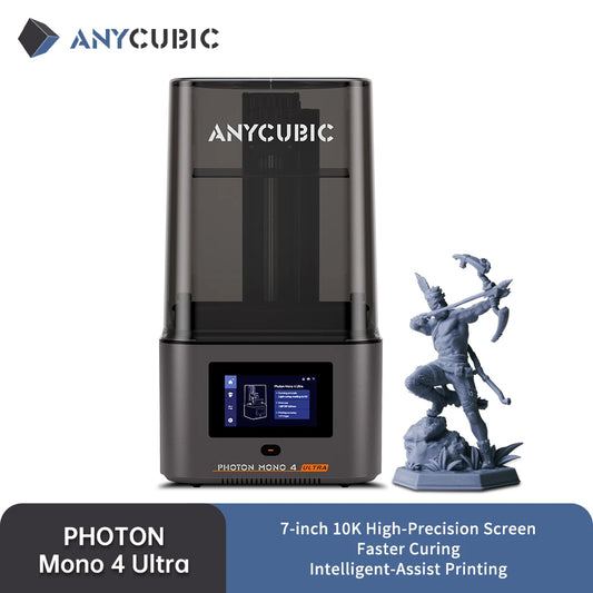 3D-Printer ANYCUBIC Photon Mono 4 Ultra AE Version LCD 3D Printer 7" 10K High Precision 3D Printing 2.2L Build Volume 236 mm * 231 mm * 430 mm