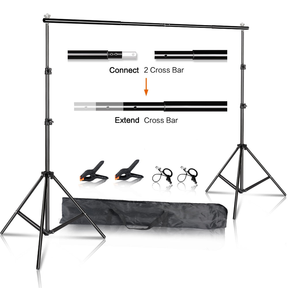 SH Photography Background Stand Kit With Adjustable Stand Support System Backdrops For Photo Studio Chromakey Green Screen Frame