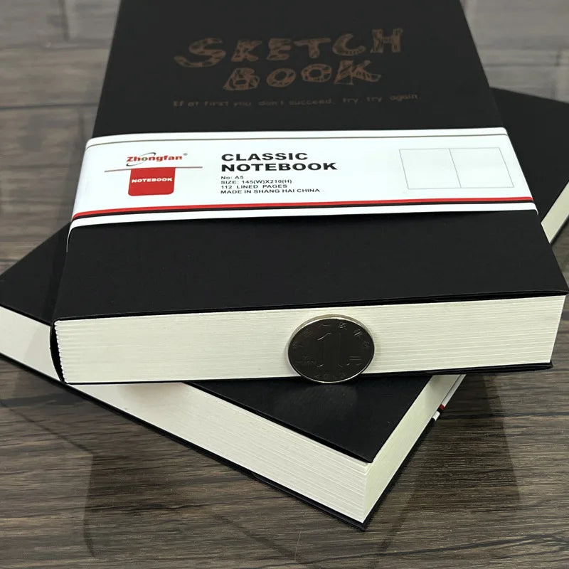 A4/A5 Super Thick Sketchbook 112 Sheets/224 Pages Writing Smoothly Not Easy Falling Pages for Watercolor Sketching Notes