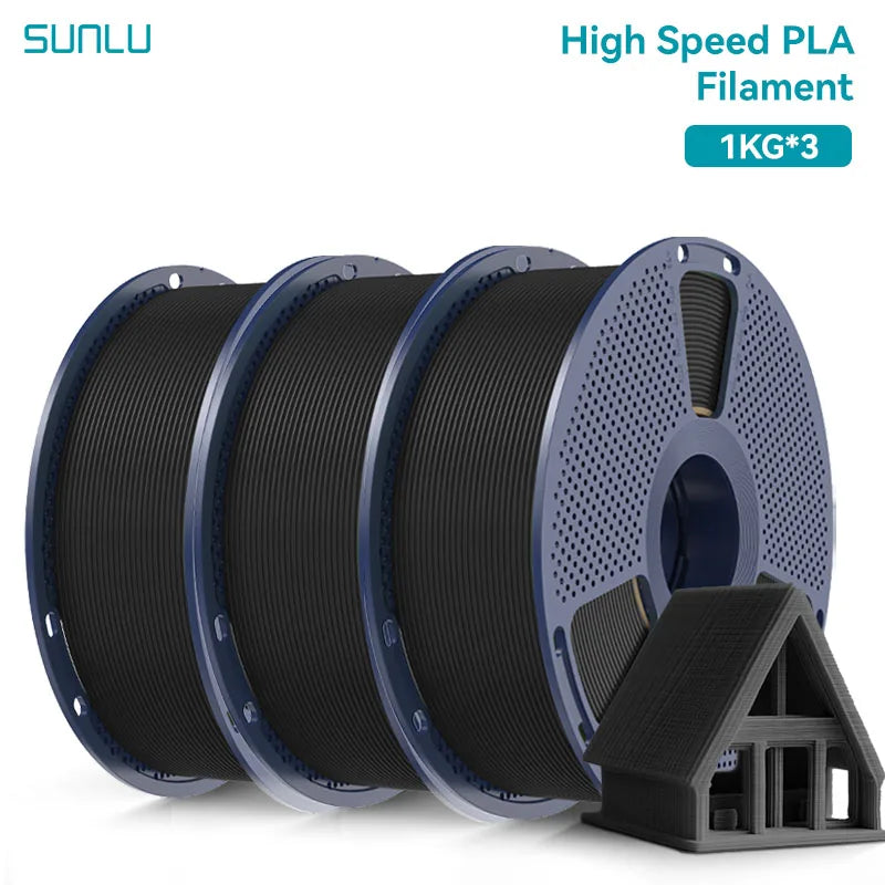 SUNLU 3KG High Speed PLA/Matte PLA/Matte PETG Filament 1.75mm 1kg Spool Neatly Wound Filament Fit Most FDM 3D Printers