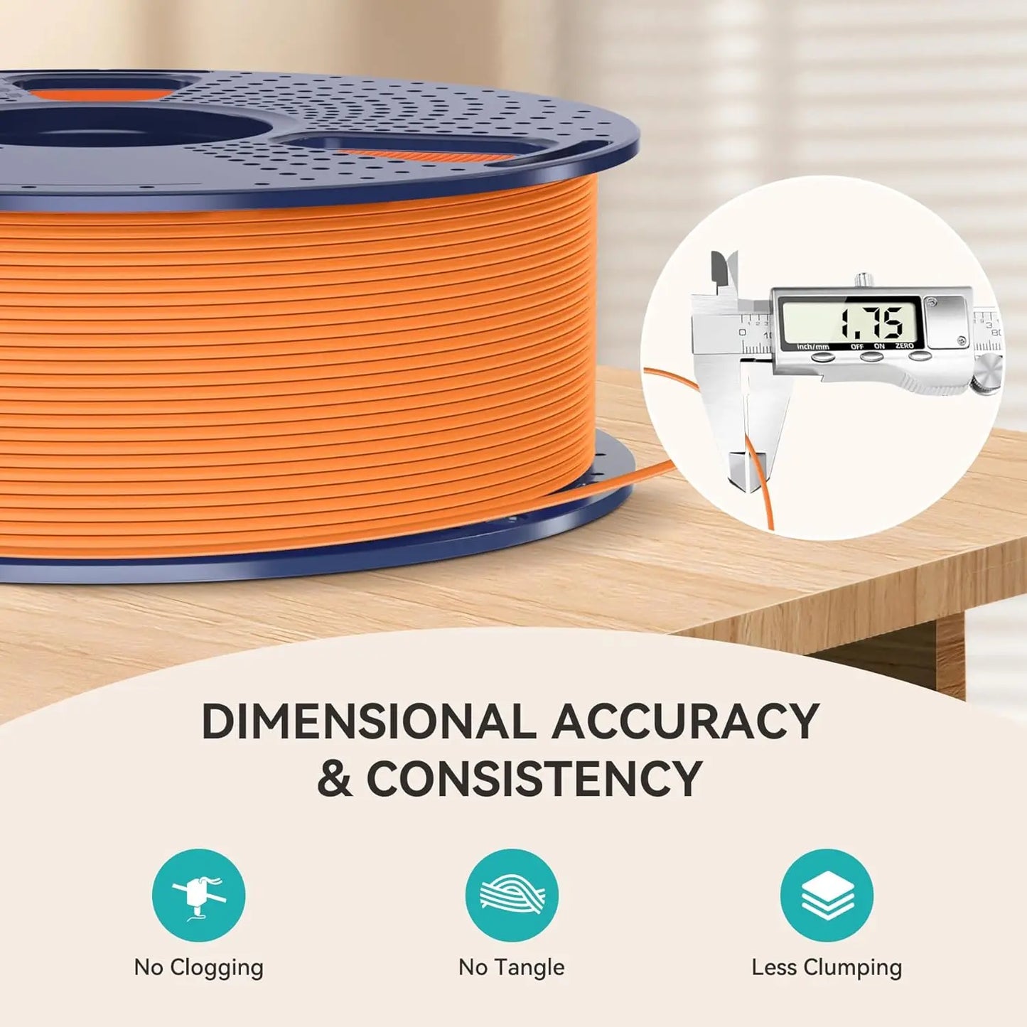 SUNLU Matte PLA 3D Filament 1.75mm Neatly Wound Easy to Use Colorful PLA Matte Surface for Most FDM Printer 3D Printing Material