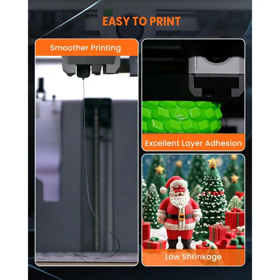 PLA 3D Printer Filament Bundle 1KG x 6PackMint GreenLemon YellowSakura PinkSunny OrangeCherry RedSky Blue