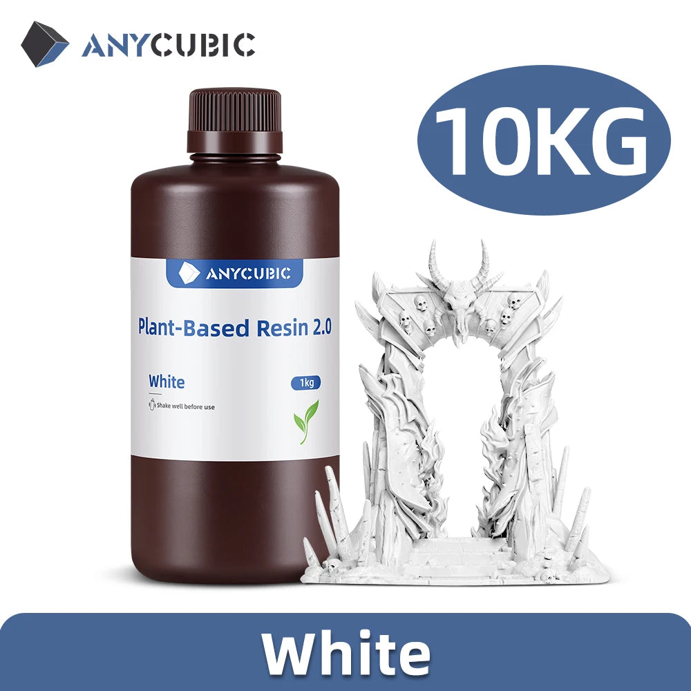 ANYCUBIC Resin ABS Pro 2/ Water Wash/ ECO Plant Resin 405nm UV Resin 10kg For LCD 3D Printer Material For Printing