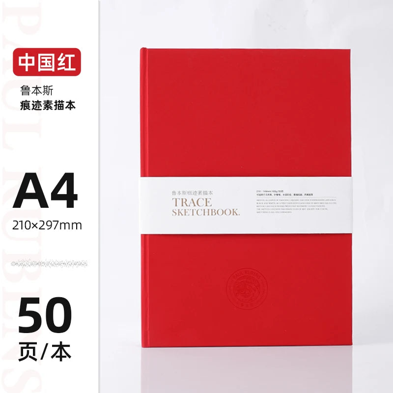 A4/A5 Trace Sketchbook 50 Pages Thickened Paper Can Be Stacked Color Impermeable for Painting Practice Sketch Design Graffiti