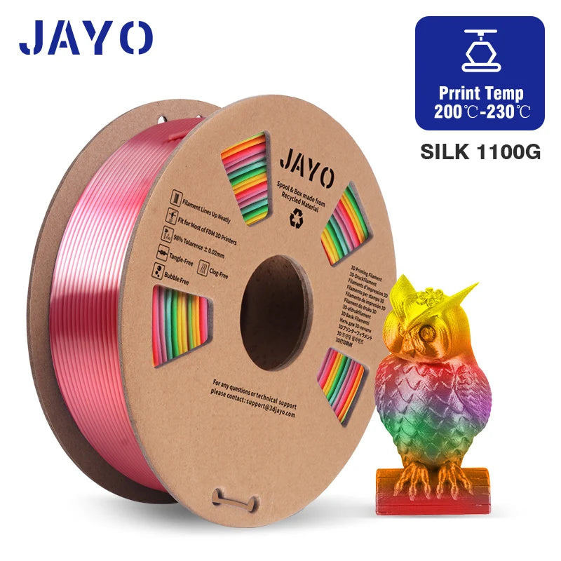JAYO PLA/PETG/SILK/PLA Meta Filament 1Roll 3D Printer Filament 1.75mm 3d Filament PLA Printing Materials for 3D Printer&3D Pen