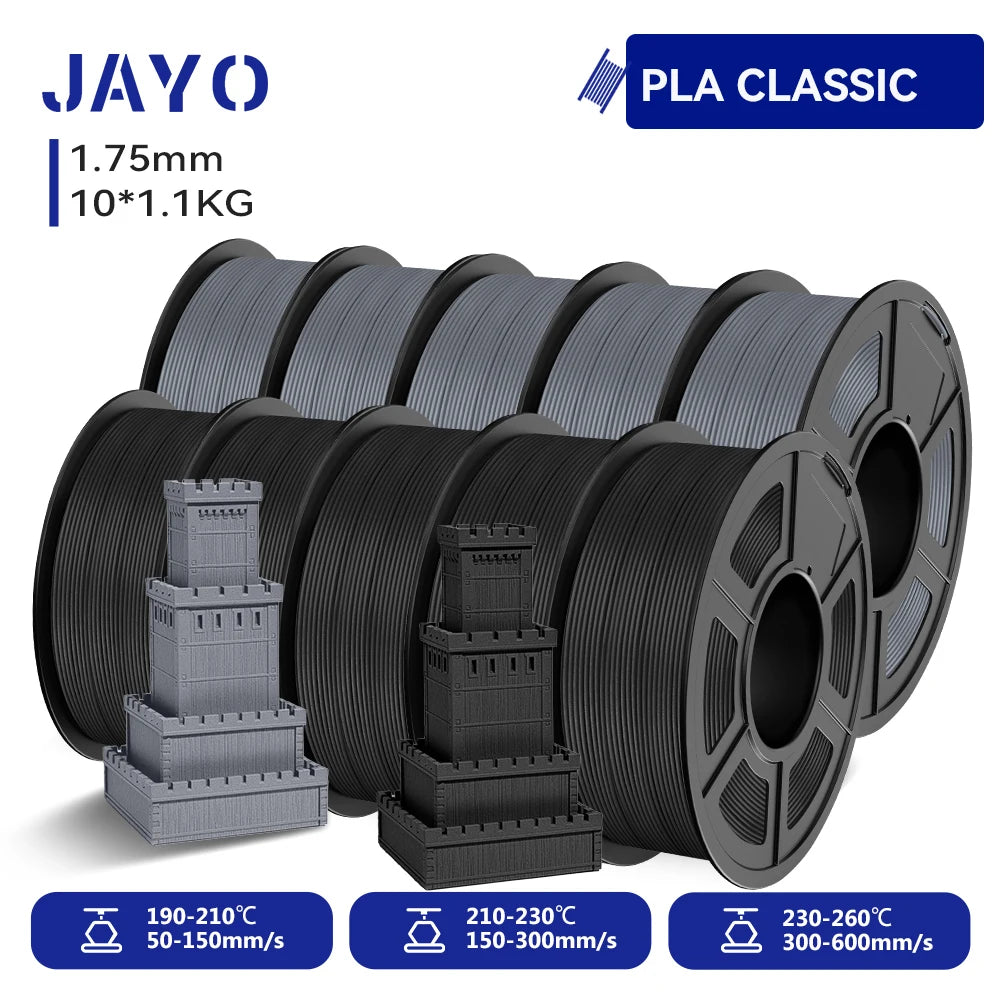 JAYO 3D PETG/ High Speed Matte PETG / PLA Classic Printer Filament 1.75mm 3D Printer Filament 11KG Neatly Wound PETG for 3D