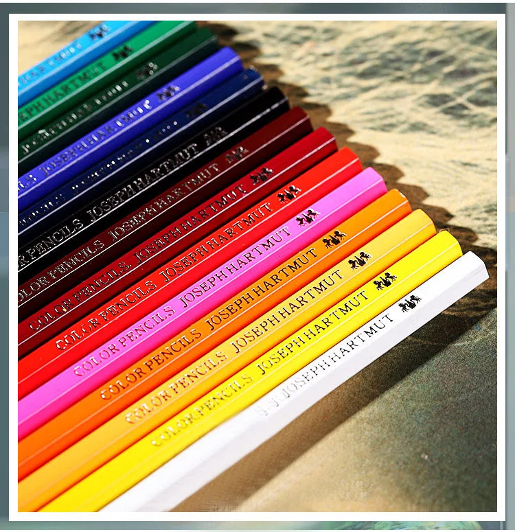 Oily Colored Pencils 12/18/24/36/48/72 Colors Artistic Color Lead Brush Sketch Wood Pencil Set Supplies