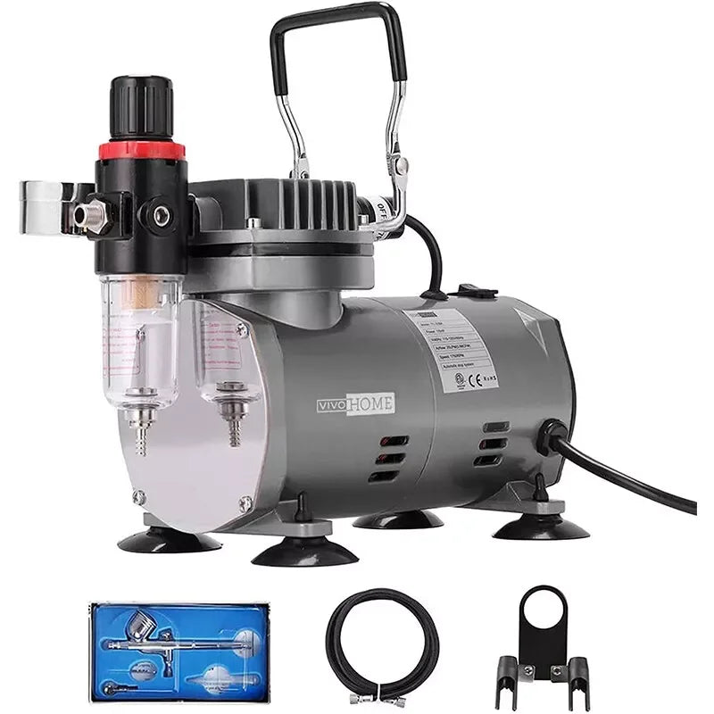 Professional Airbrush Kit Set Airbrush Compressor Art Nail Tattoo Makeup Model