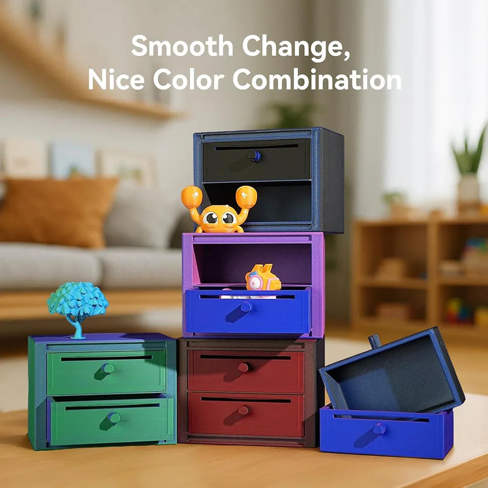 JAYO PLA Matte Dual Color 3D Filament 1.75mm PLA Matte 3D Printer Filament 5Rolls/Set PLA Filament Smooth Matte Finish