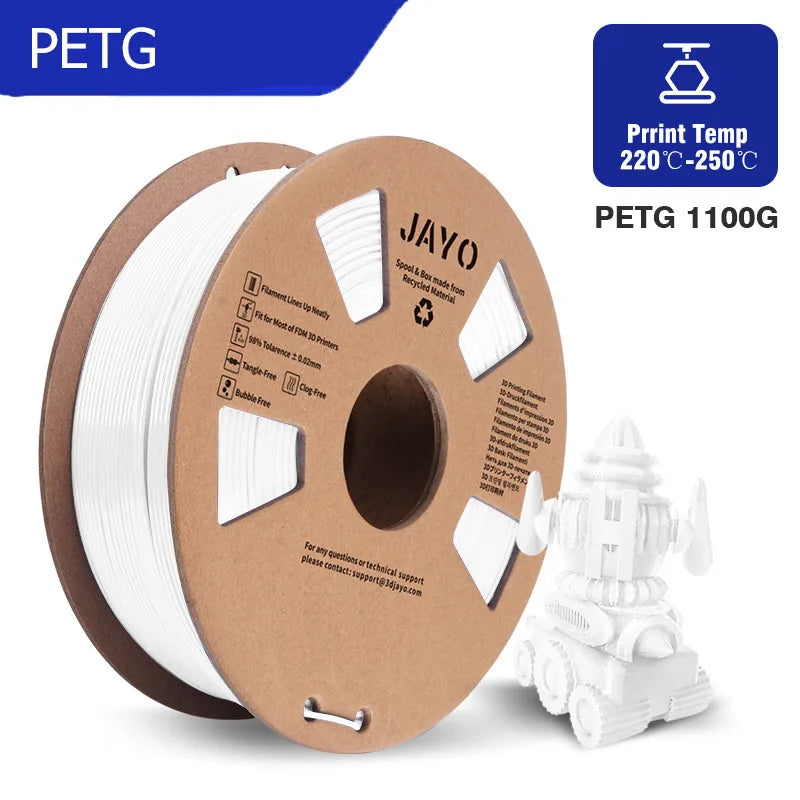 JAYO PLA/PETG/SILK/PLA Meta Filament 1Roll 3D Printer Filament 1.75mm 3d Filament PLA Printing Materials for 3D Printer&3D Pen