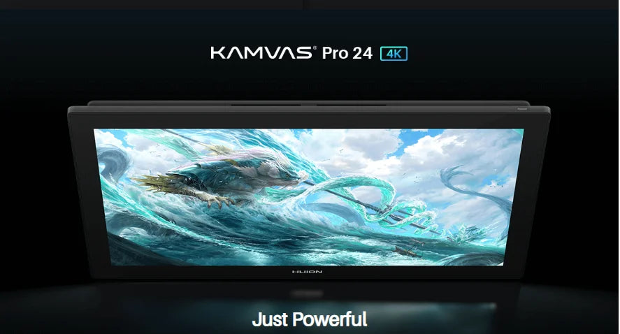 HUION Kamvas Pro 24 4K Graphics Tablet Screen 23.8 Inch Pen Display UHD Professional Drawing Monitor Support Android Linux MacOS