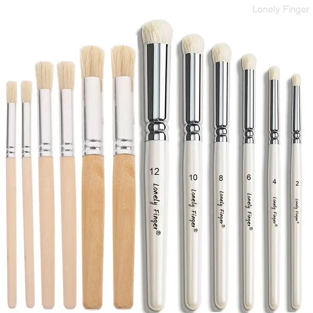 Miniature Paint Brushes Drybrush Set, Detail Paint Brushes for Acrylics, Watercolor, Figurines Model, Face Painting,